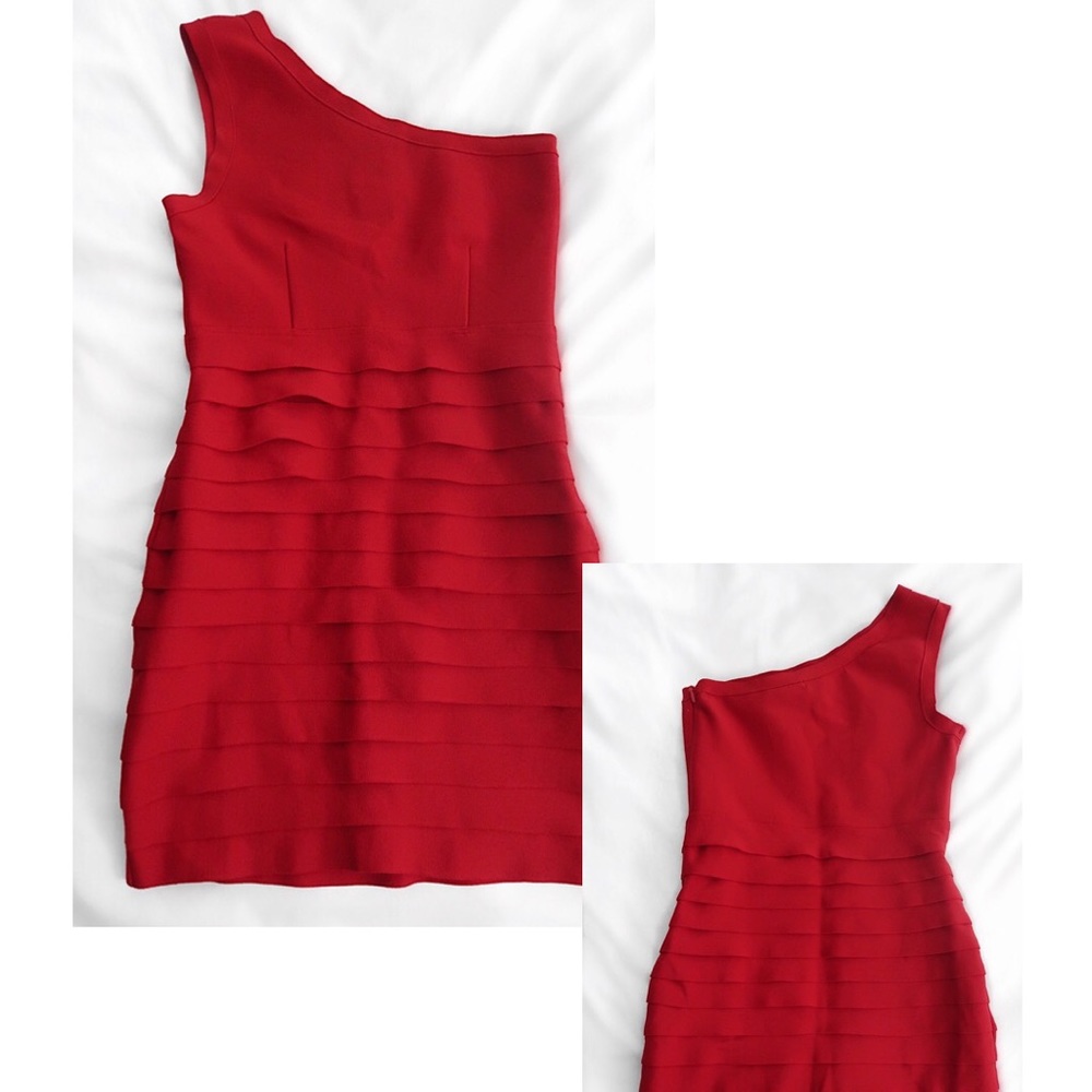 Forever 21 | One Shoulder Red Dress